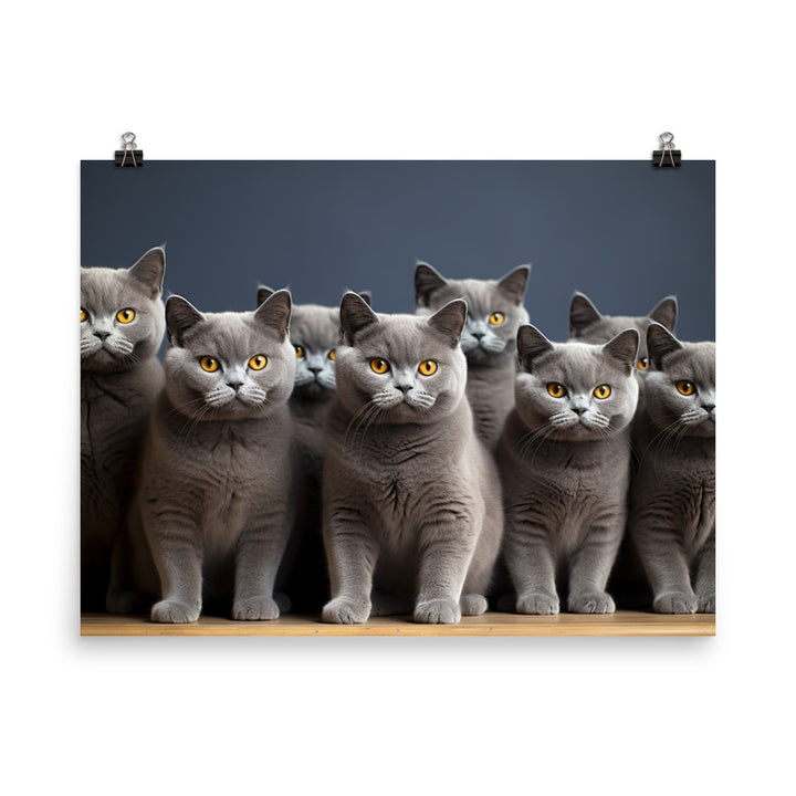 British Shorthair Photo paper poster - PosterfyAI.com