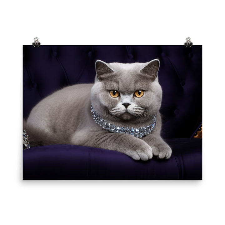 British Shorthair Photo paper poster - PosterfyAI.com