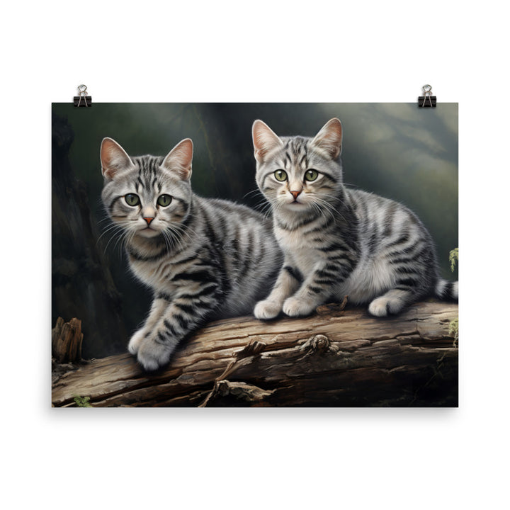 American Shorthair Photo paper poster - PosterfyAI.com