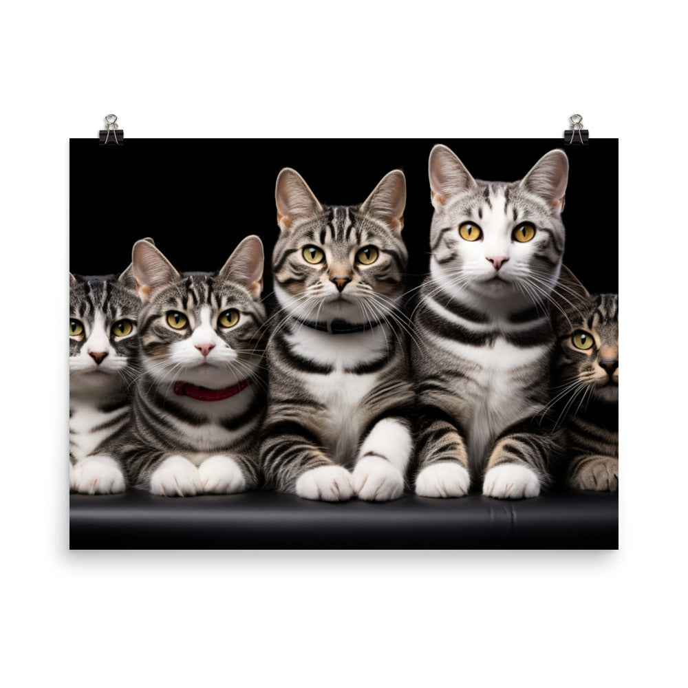 American Shorthair Photo paper poster - PosterfyAI.com