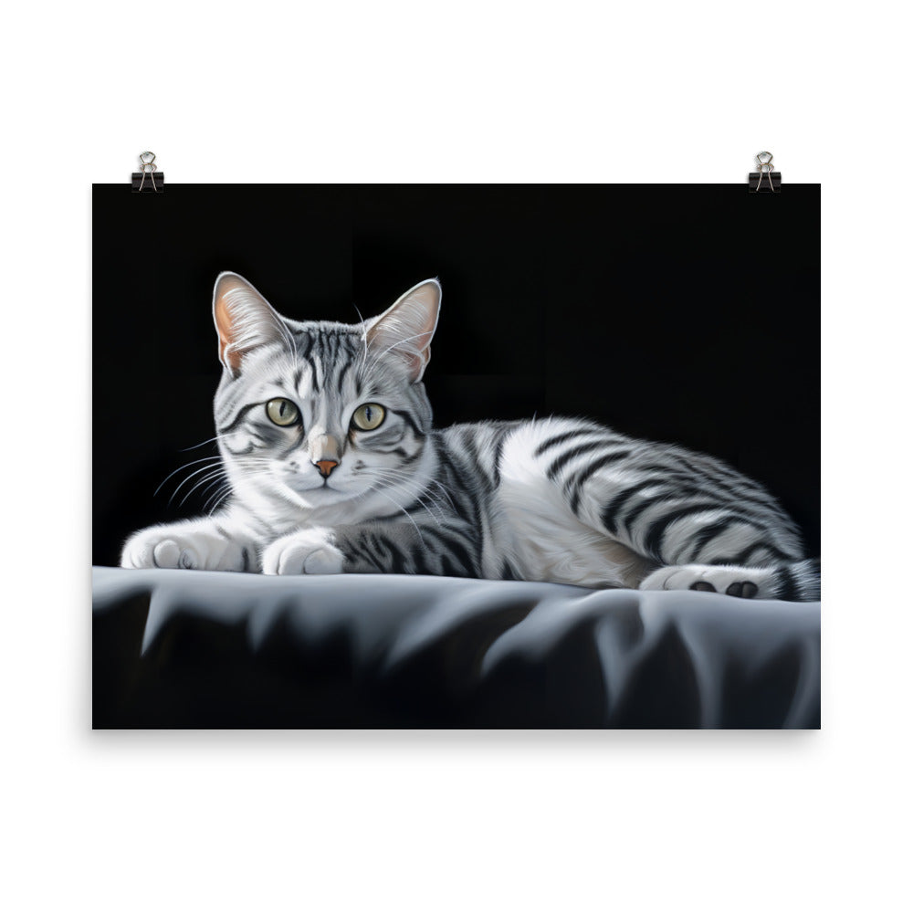 American Shorthair Photo paper poster - PosterfyAI.com