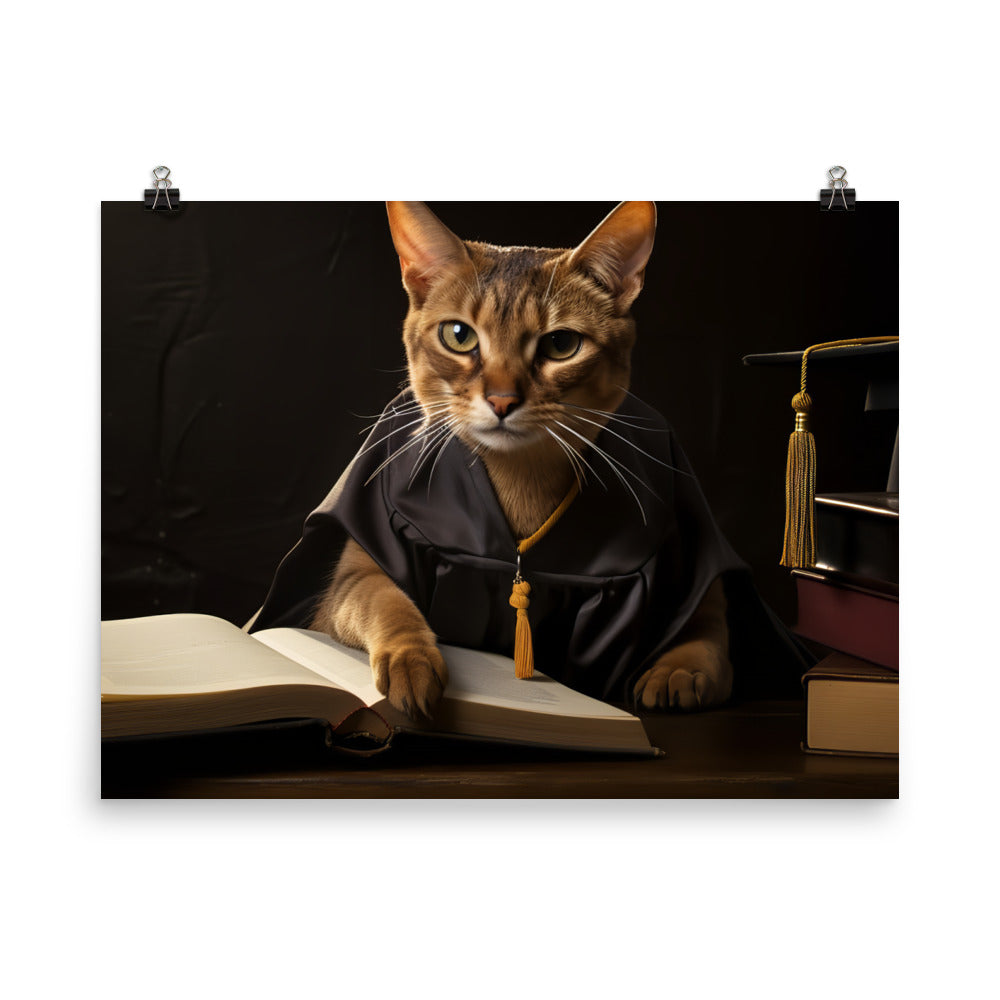 Abyssinian Student Photo paper poster - PosterfyAI.com