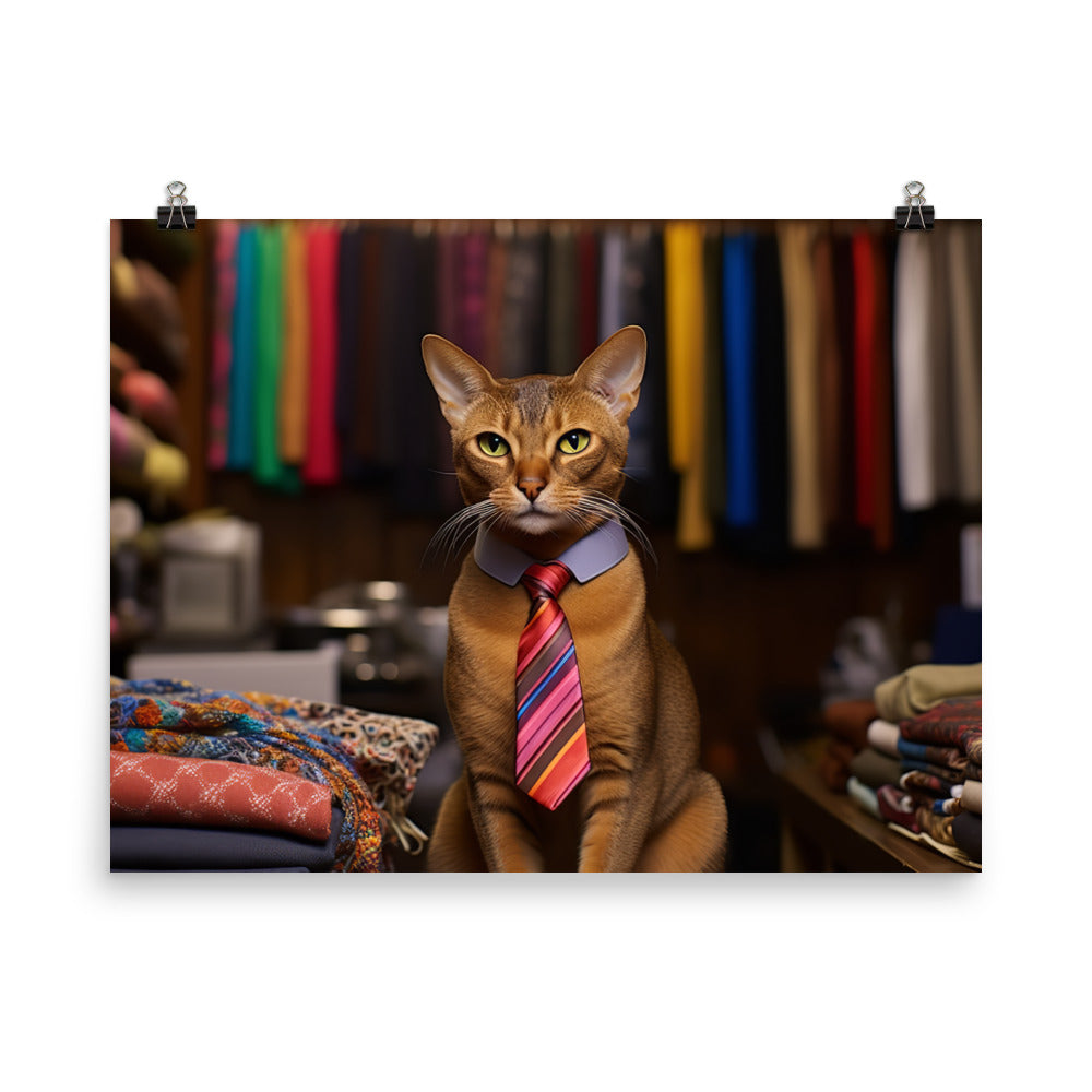 Abyssinian Sales Consultant Photo paper poster - PosterfyAI.com