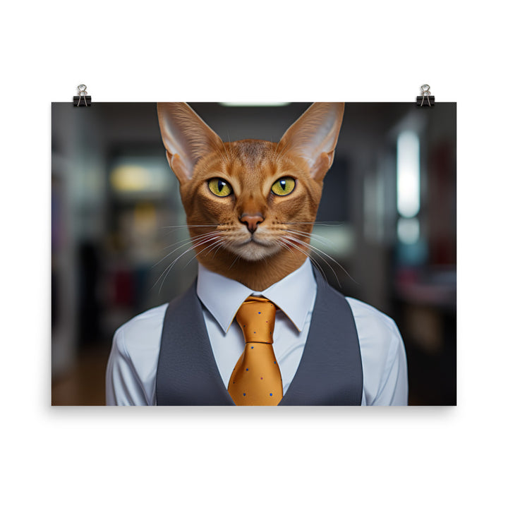 Abyssinian Sales Consultant Photo paper poster - PosterfyAI.com