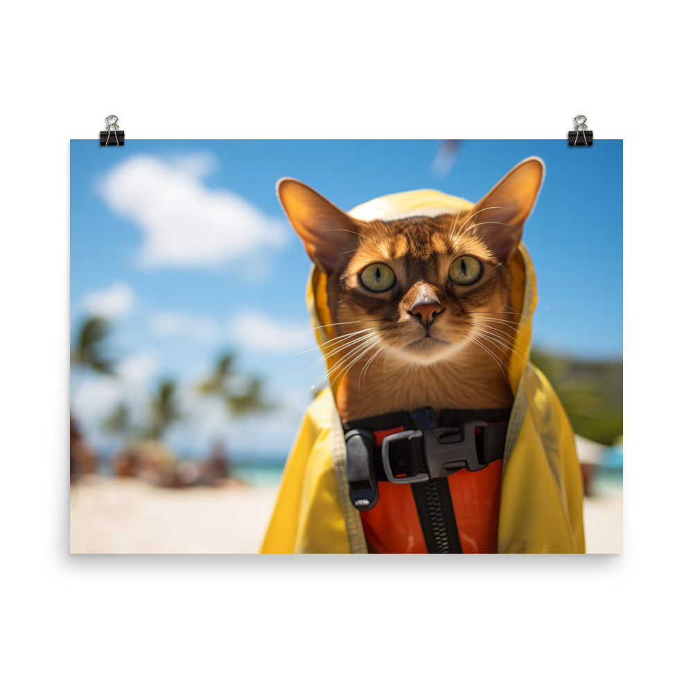 Abyssinian Lifeguard Photo paper poster - PosterfyAI.com