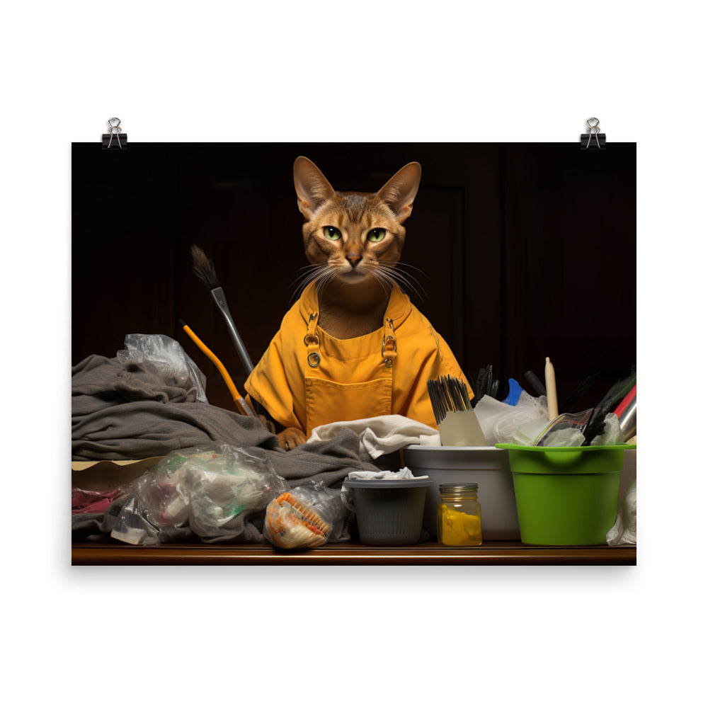 Abyssinian Janitor Photo paper poster - PosterfyAI.com