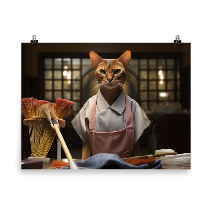 Abyssinian Janitor Photo paper poster - PosterfyAI.com