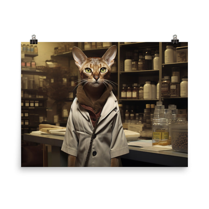 Abyssinian Pharmacist Photo paper poster - PosterfyAI.com