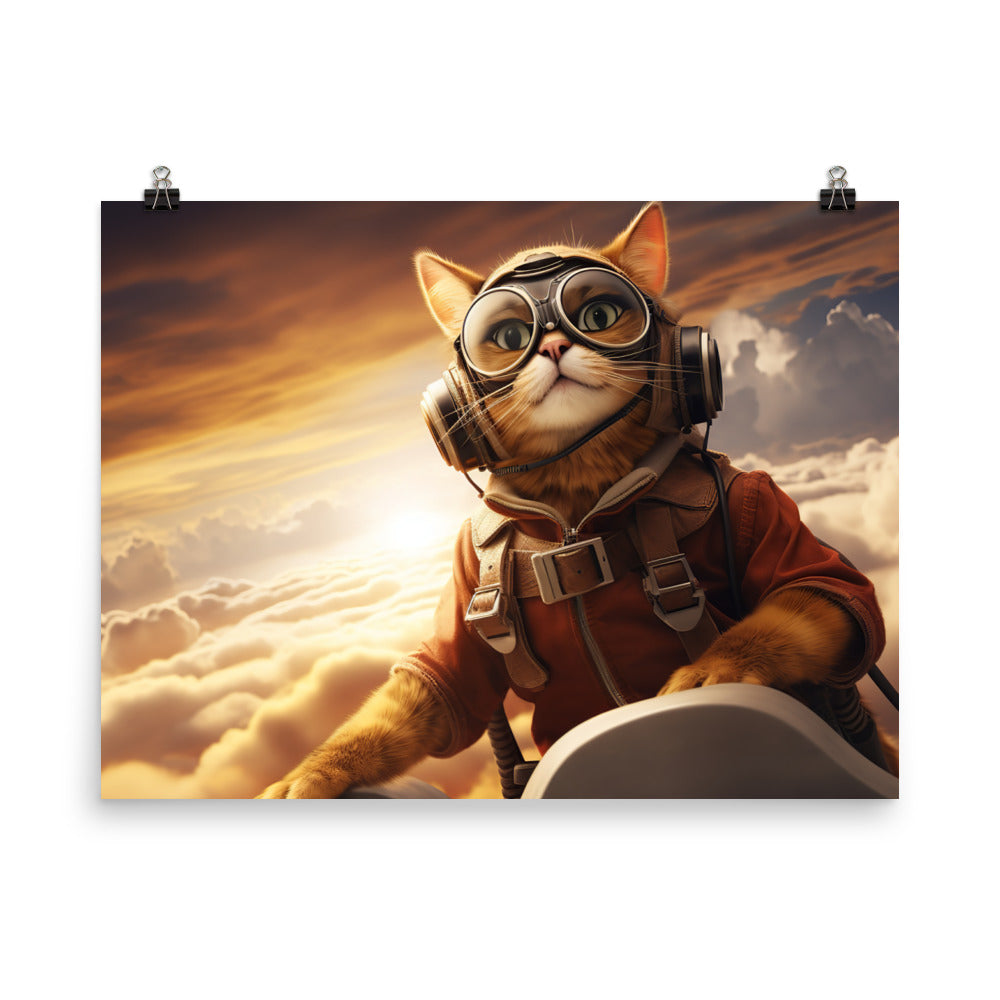 Abyssinian Pilot Photo paper poster - PosterfyAI.com