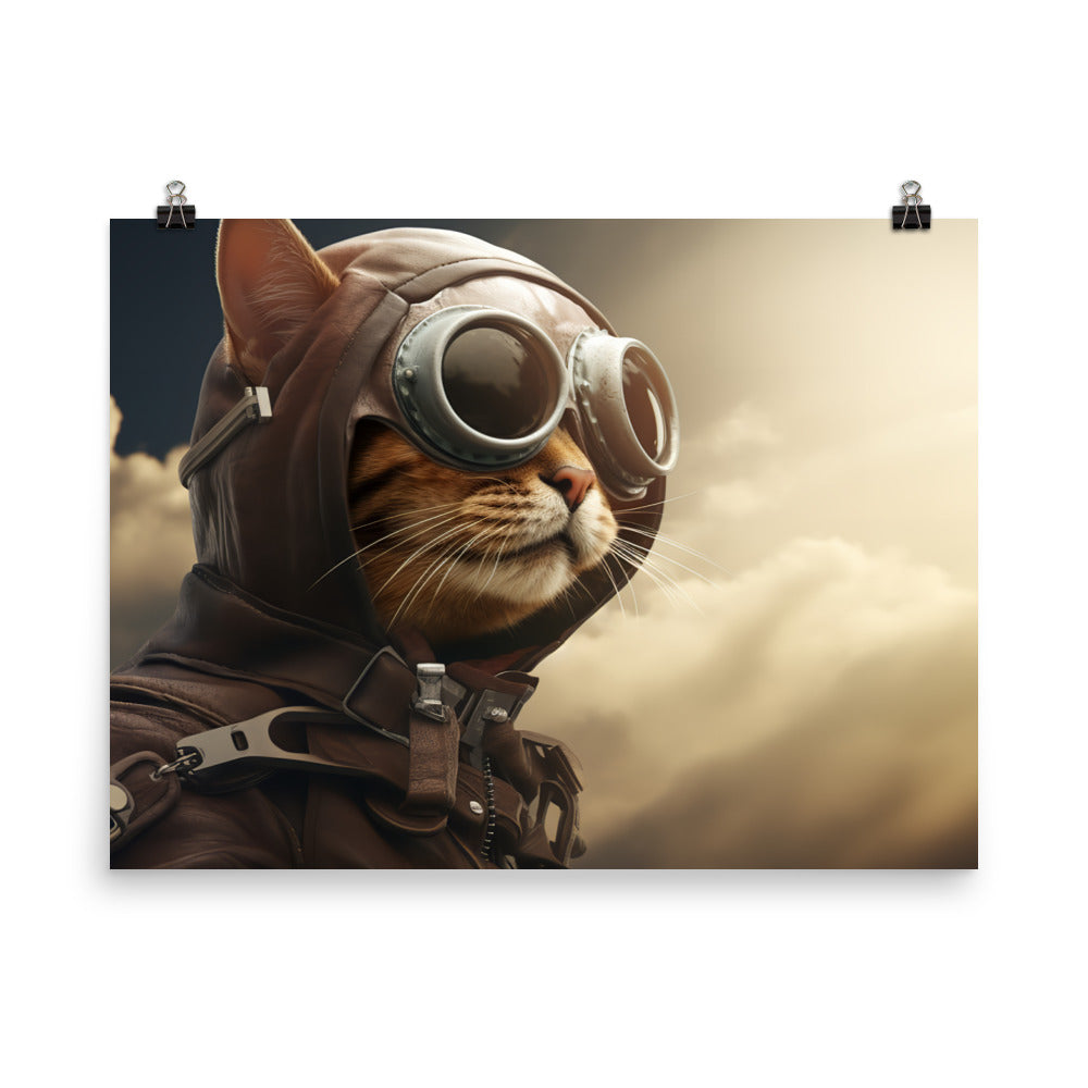 Abyssinian Pilot Photo paper poster - PosterfyAI.com