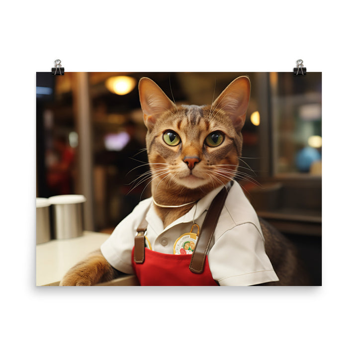 Abyssinian Fast Food Crew Photo paper poster - PosterfyAI.com