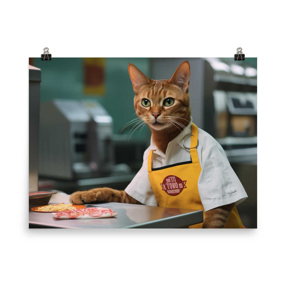 Abyssinian Fast Food Crew Photo paper poster - PosterfyAI.com