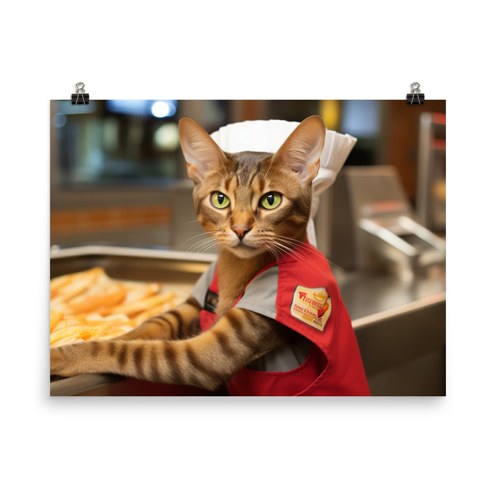 Abyssinian Fast Food Crew Photo paper poster - PosterfyAI.com