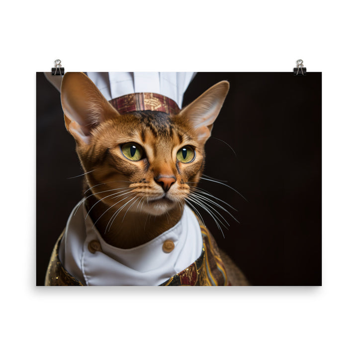 Abyssinian Chef Photo paper poster - PosterfyAI.com