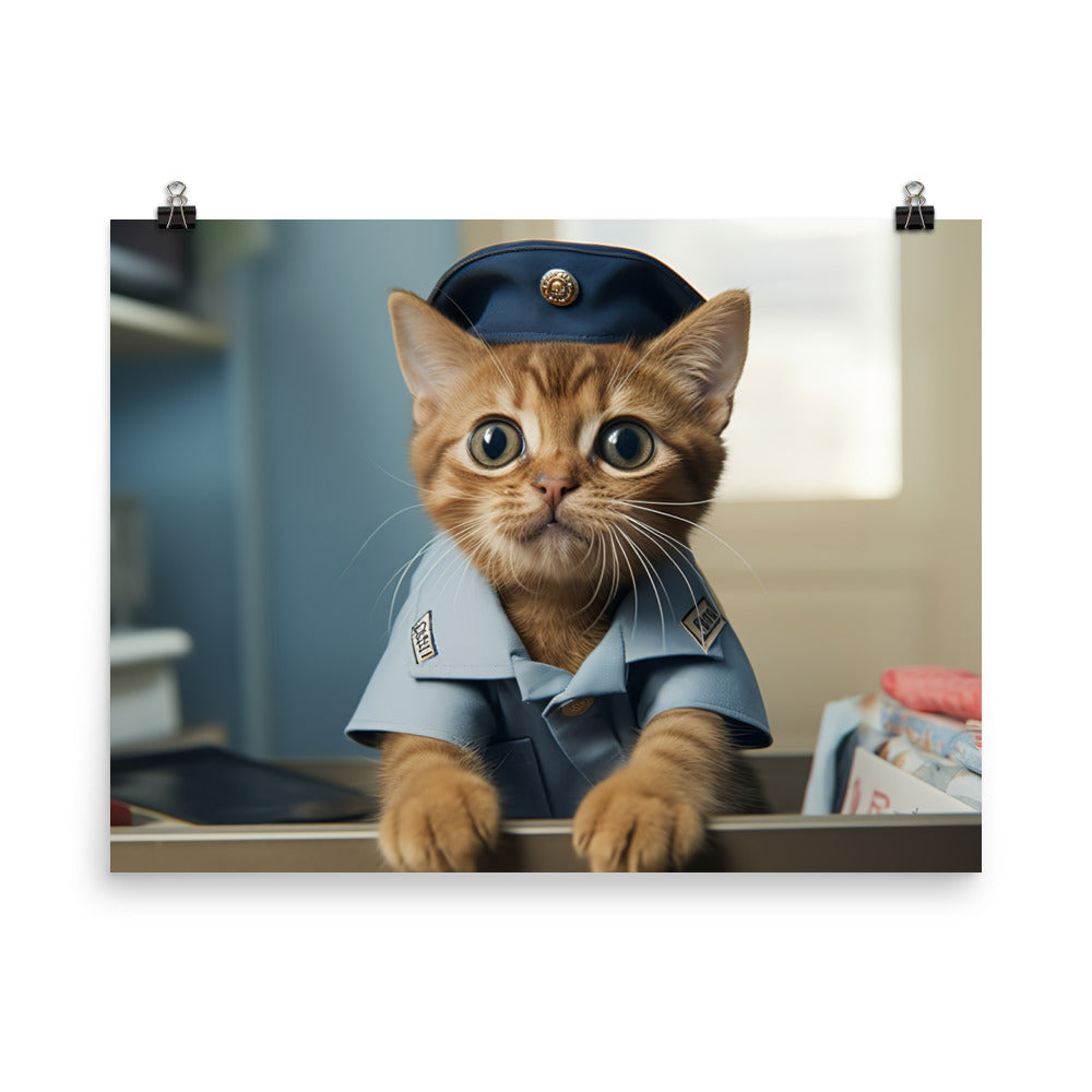 Abyssinian Mail Carrier Photo paper poster - PosterfyAI.com