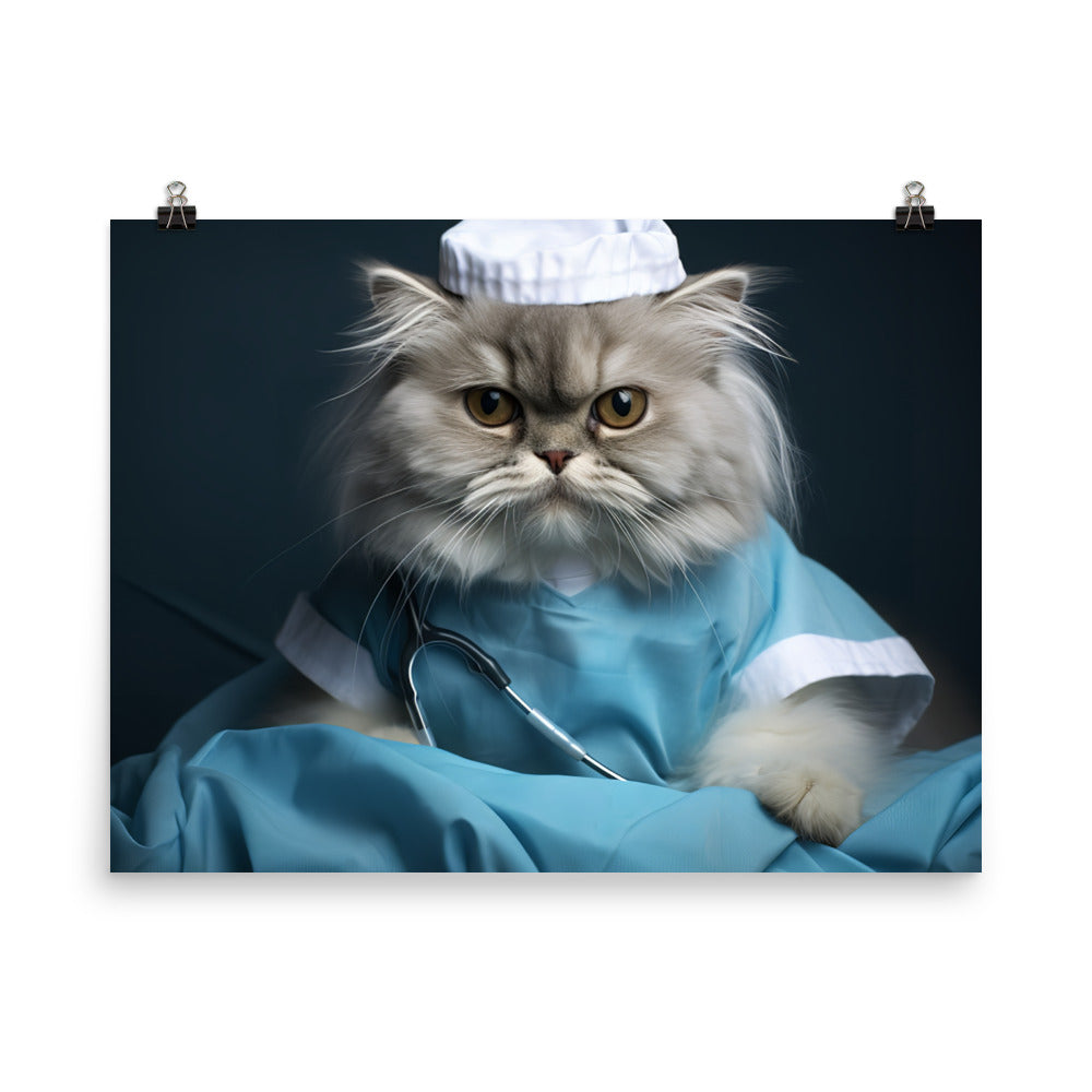 Persian Nurse Photo paper poster - PosterfyAI.com