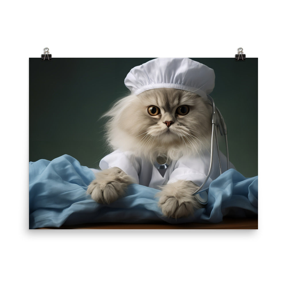 Persian Nurse Photo paper poster - PosterfyAI.com