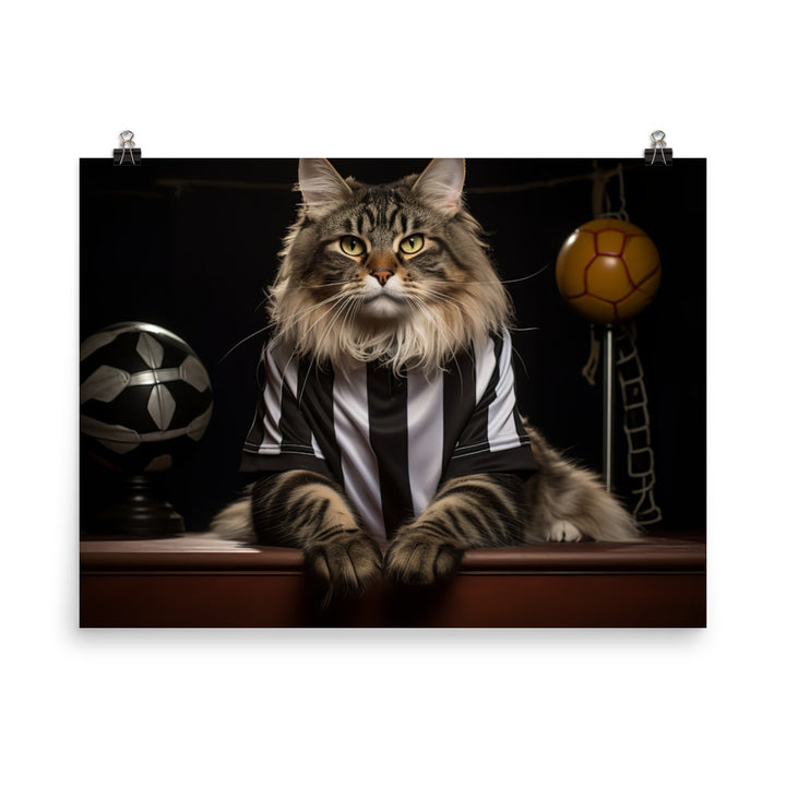 Maine Coon Referee Photo paper poster - PosterfyAI.com
