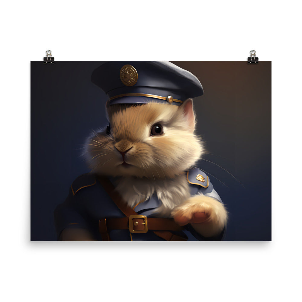 Lionhead Security Officer Photo paper poster - PosterfyAI.com