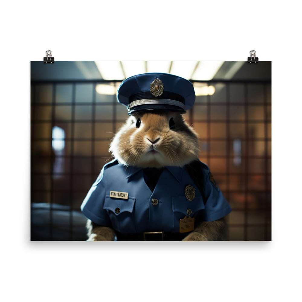 Lionhead Prison Officer Photo paper poster - PosterfyAI.com