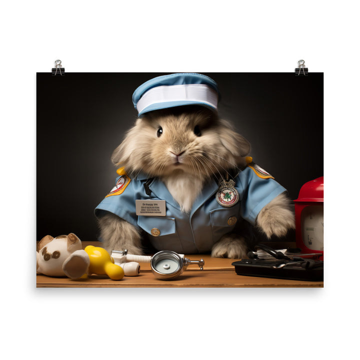 Lionhead Paramedic Photo paper poster - PosterfyAI.com