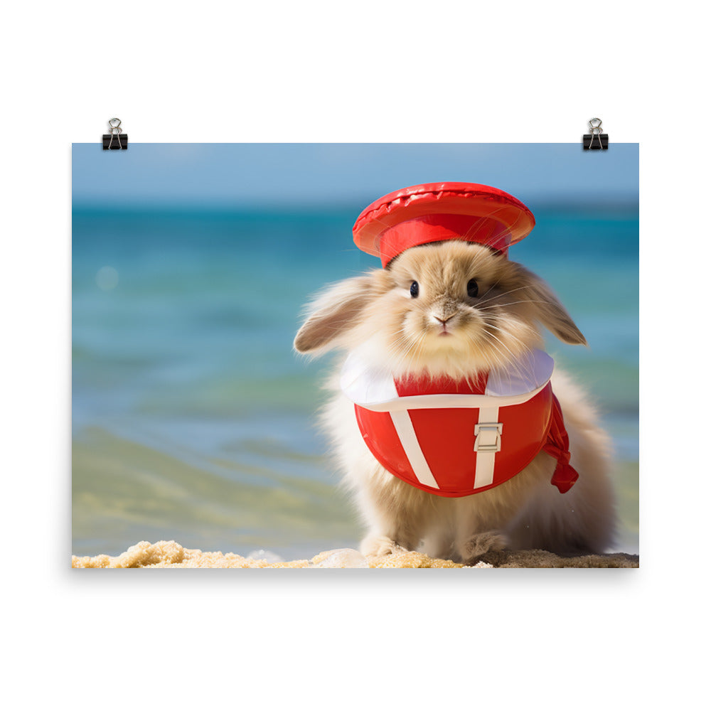 Lionhead Lifeguard Photo paper poster - PosterfyAI.com