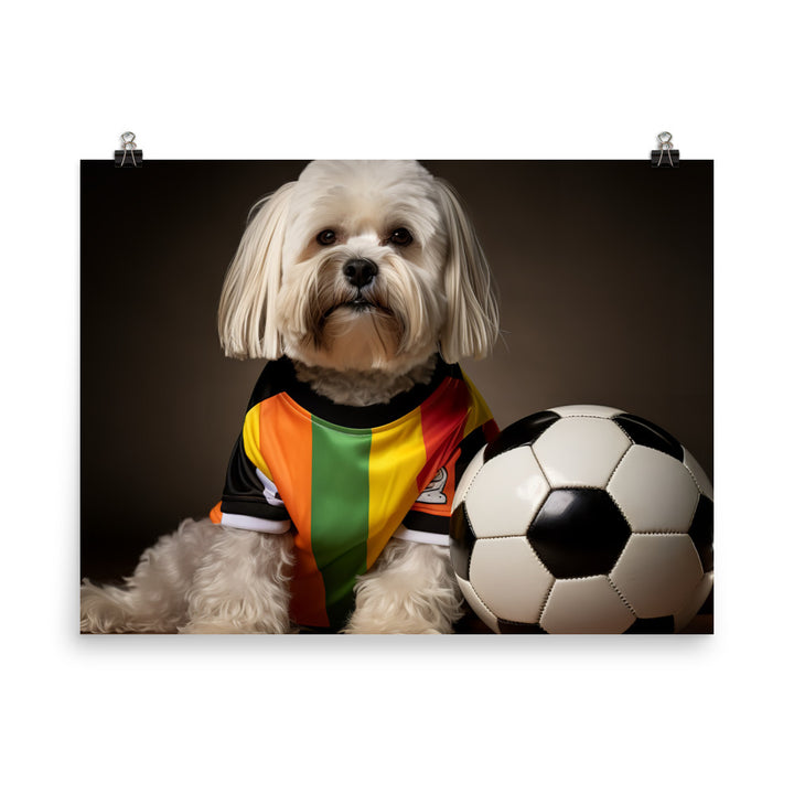 Lhasa Apso Referee Photo paper poster - PosterfyAI.com