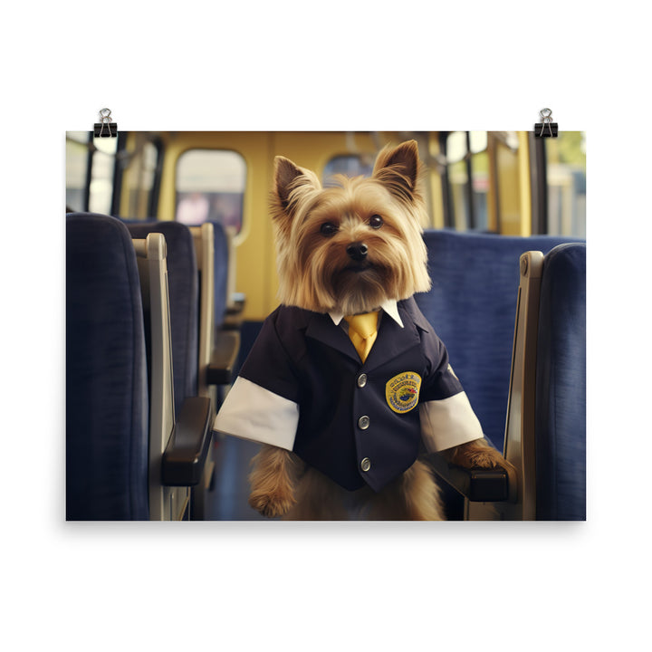 Yorkshire Terrier Transit Operator Photo paper poster - PosterfyAI.com