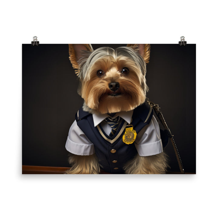 Yorkshire Terrier Transit Operator Photo paper poster - PosterfyAI.com