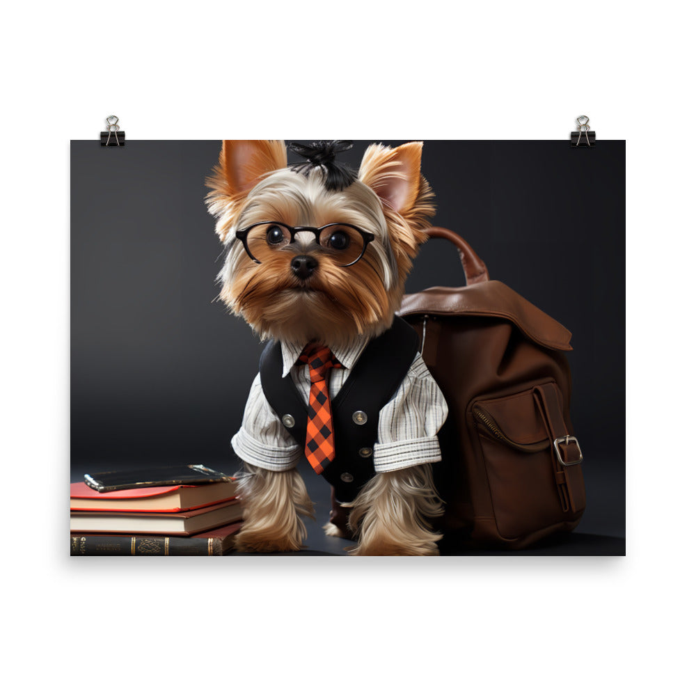 Yorkshire Terrier Student Photo paper poster - PosterfyAI.com