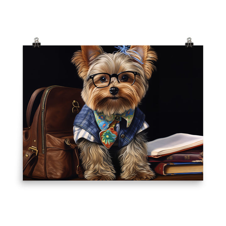 Yorkshire Terrier Student Photo paper poster - PosterfyAI.com