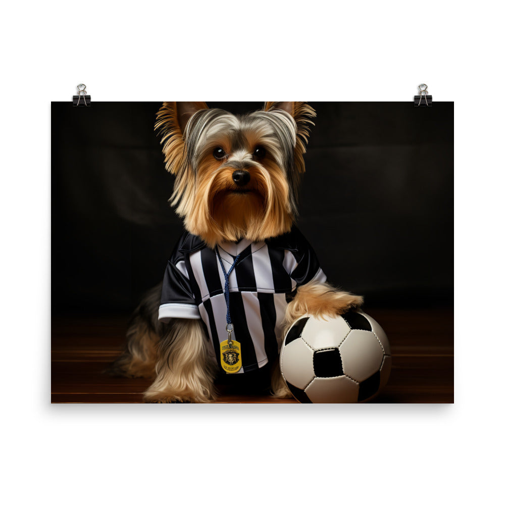 Yorkshire Terrier Referee Photo paper poster - PosterfyAI.com