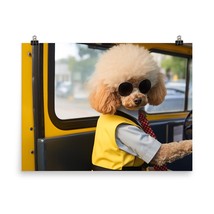 Poodle Transit Operator Photo paper poster - PosterfyAI.com