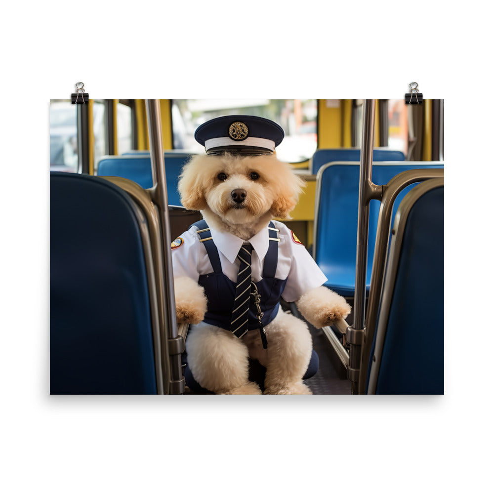 Poodle Transit Operator Photo paper poster - PosterfyAI.com