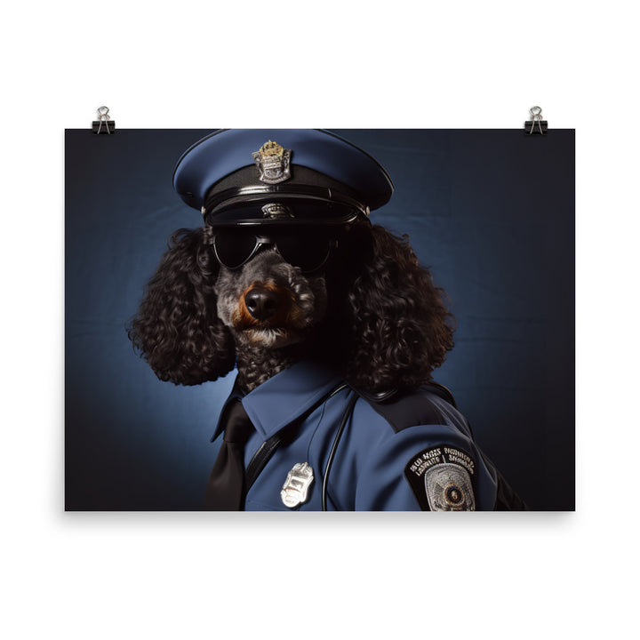 Poodle Security Officer Photo paper poster - PosterfyAI.com