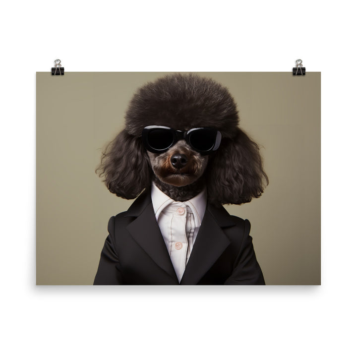 Poodle Sales Consultant Photo paper poster - PosterfyAI.com