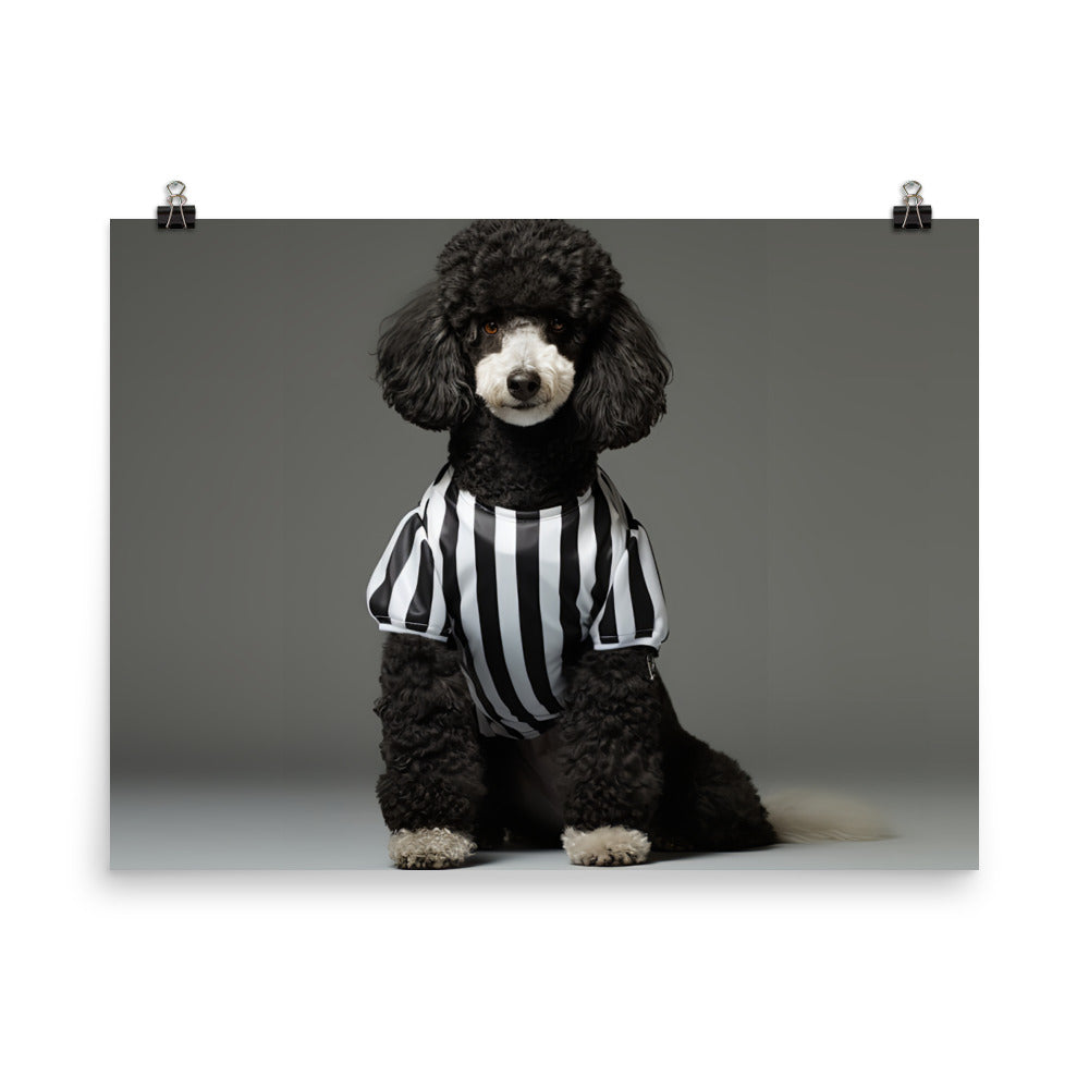 Poodle Referee Photo paper poster - PosterfyAI.com