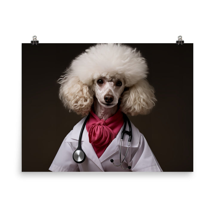 Poodle Nurse Photo paper poster - PosterfyAI.com