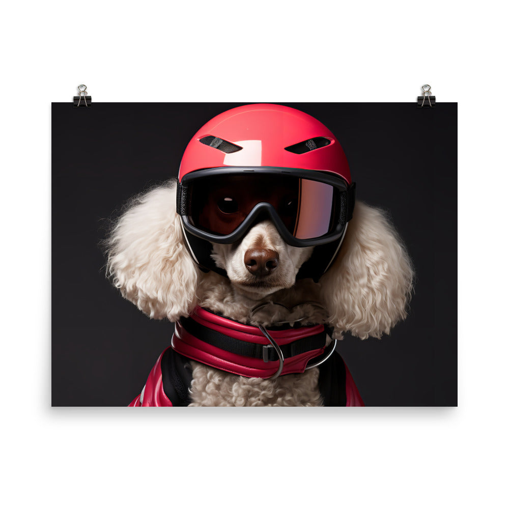 Poodle Motorsport Athlete Photo paper poster - PosterfyAI.com