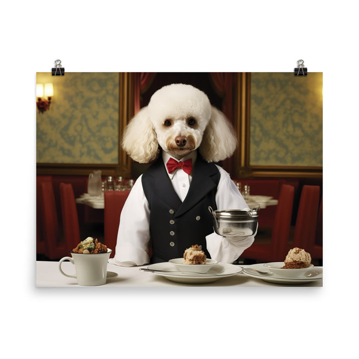 Poodle Hotel Staff Photo paper poster - PosterfyAI.com
