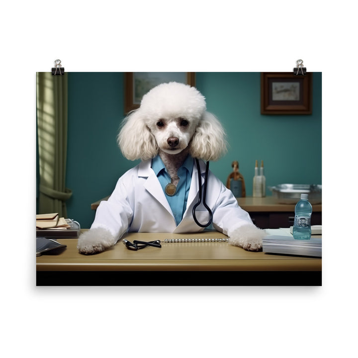 Poodle Doctor Photo paper poster - PosterfyAI.com