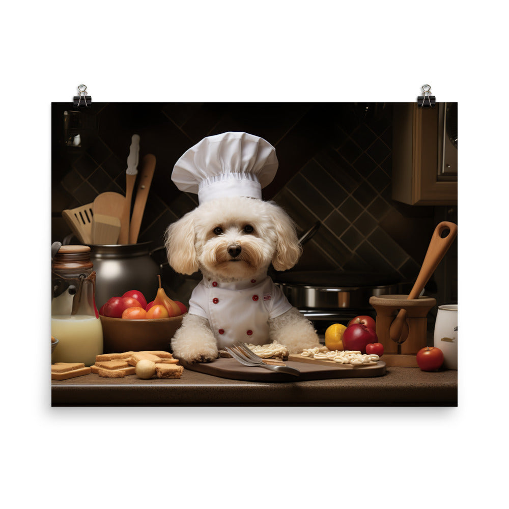 Poodle Chef Photo paper poster - PosterfyAI.com