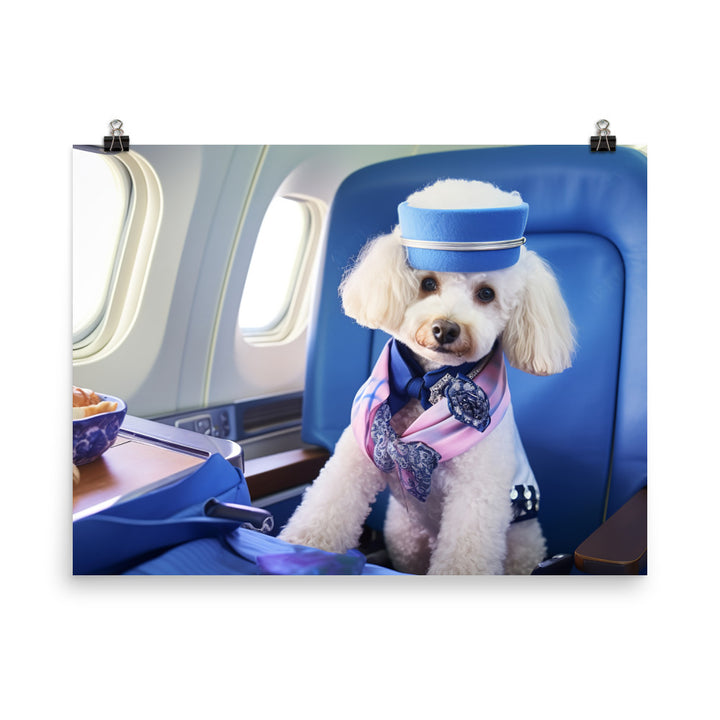 Poodle Cabin Crew Photo paper poster - PosterfyAI.com