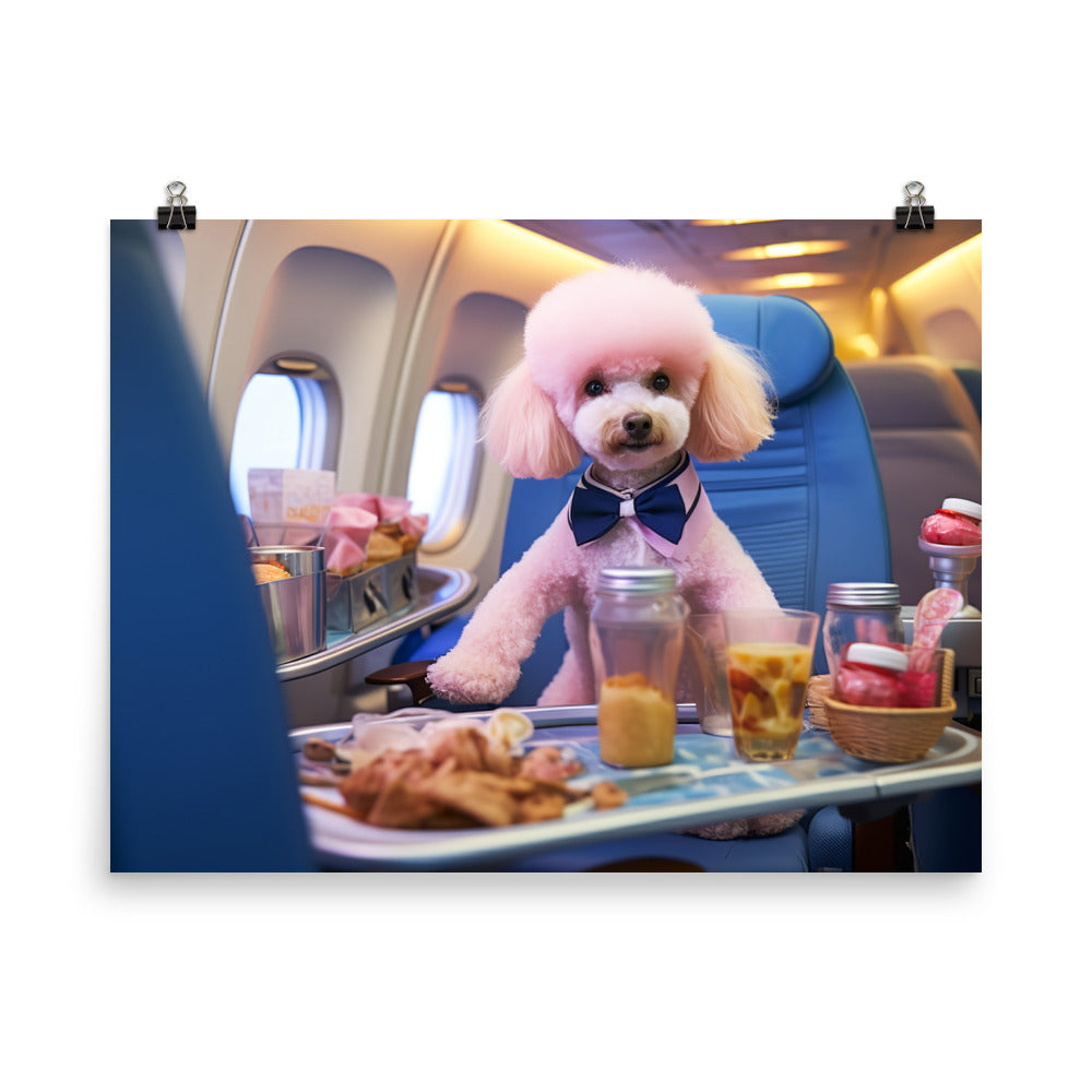 Poodle Cabin Crew Photo paper poster - PosterfyAI.com