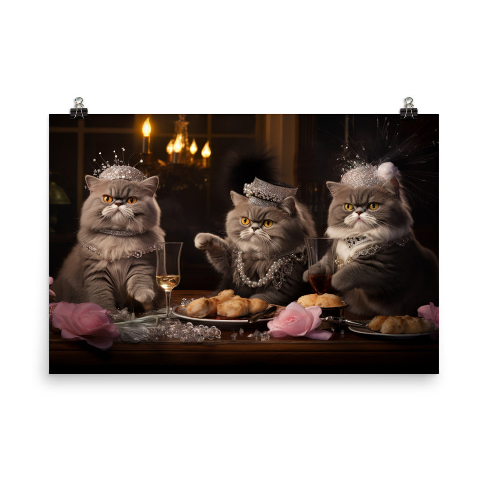 Exotic Shorthair Photo paper poster - PosterfyAI.com