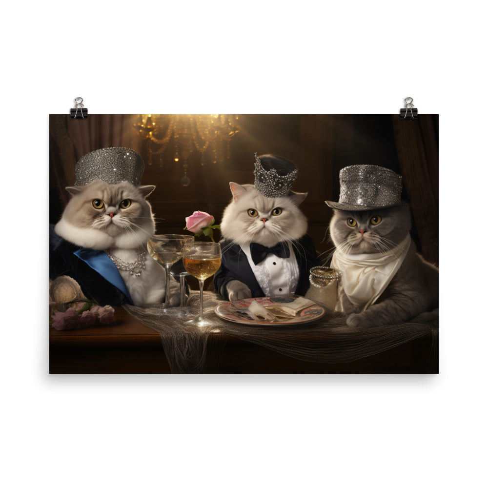 Exotic Shorthair Photo paper poster - PosterfyAI.com