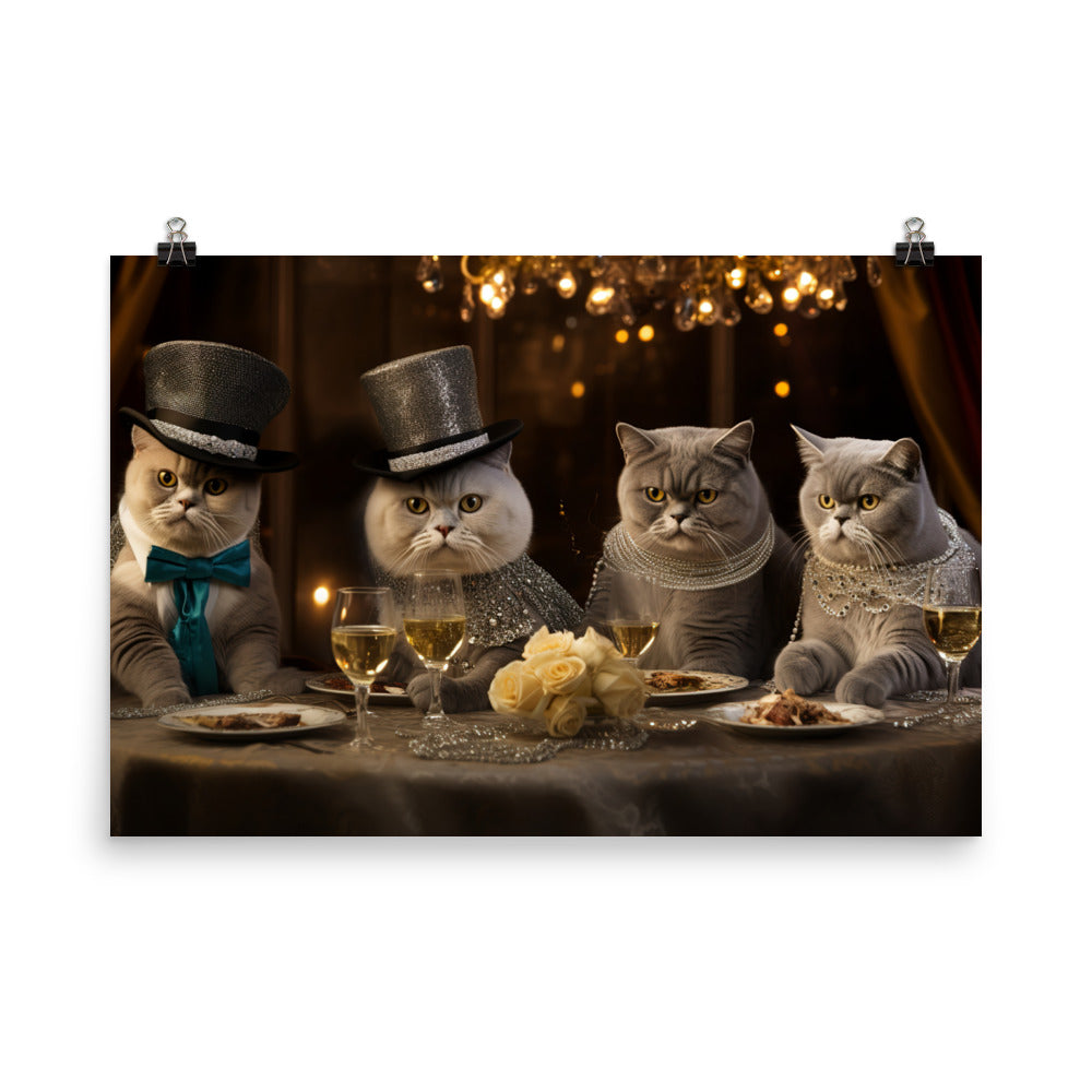 Exotic Shorthair Photo paper poster - PosterfyAI.com