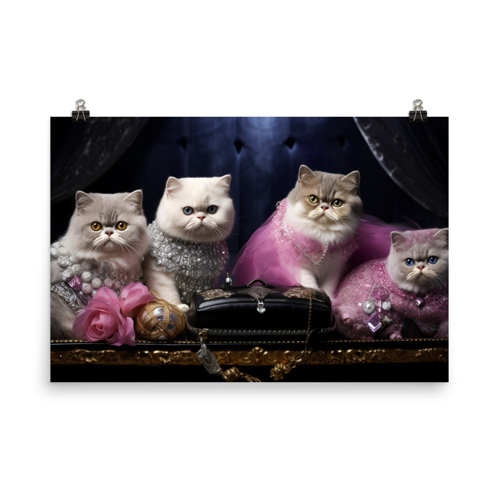 Exotic Shorthair Photo paper poster - PosterfyAI.com