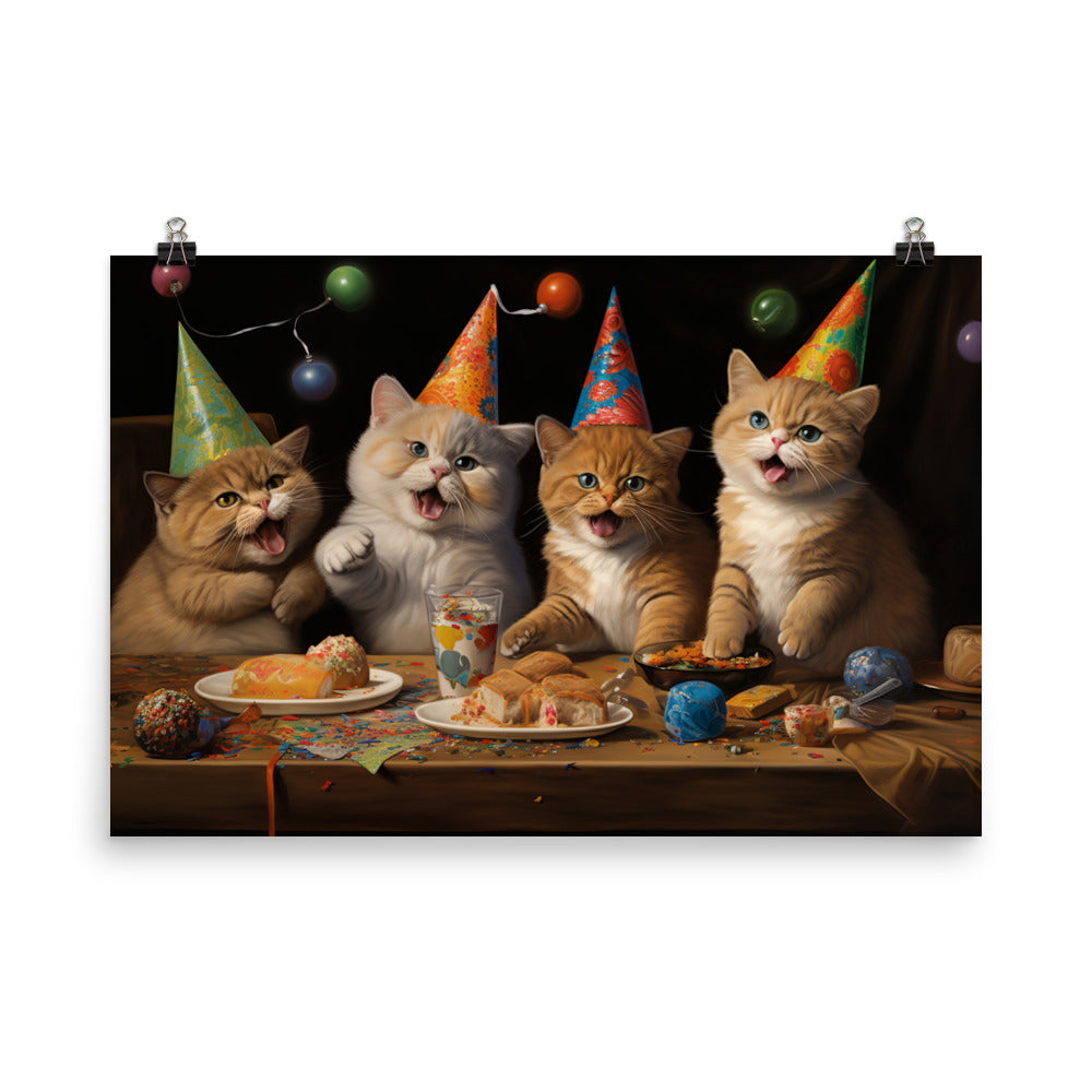 Exotic Shorthair Photo paper poster - PosterfyAI.com