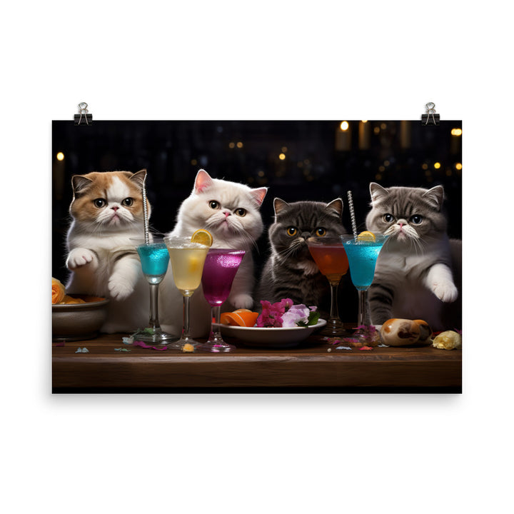 Exotic Shorthair Photo paper poster - PosterfyAI.com